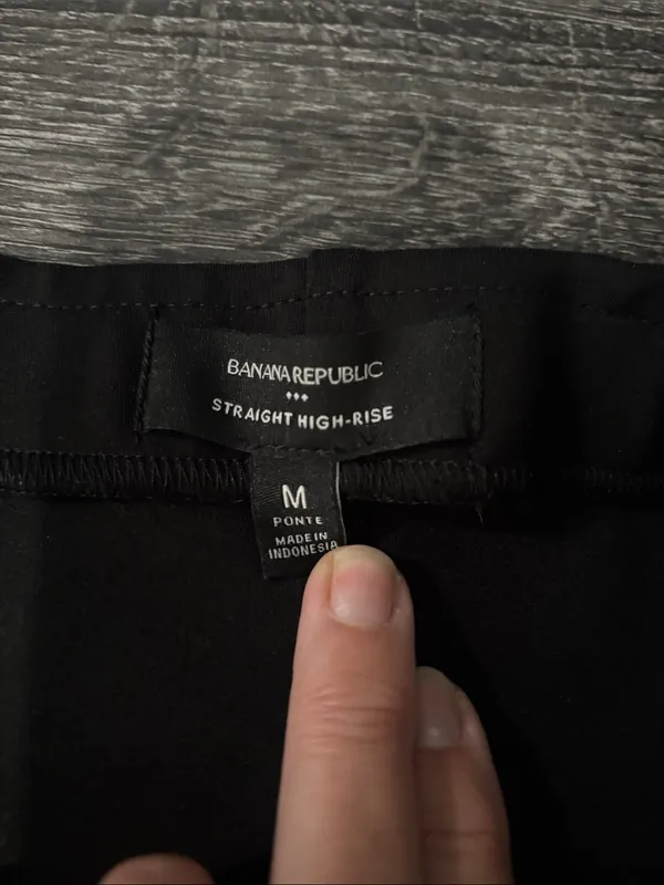 Banana Republic Black Boot-Cut Dress Pants - Image 3