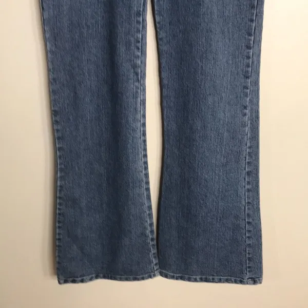 Playboy Bunny Jeans Size‎ 5 Blue Flare Cut Vintage Y2K Embroidered - Image 4