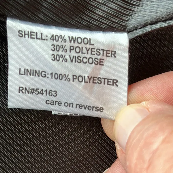 Calvin Klein Double Breasted Wool Pea Coat size 6 - Image 8