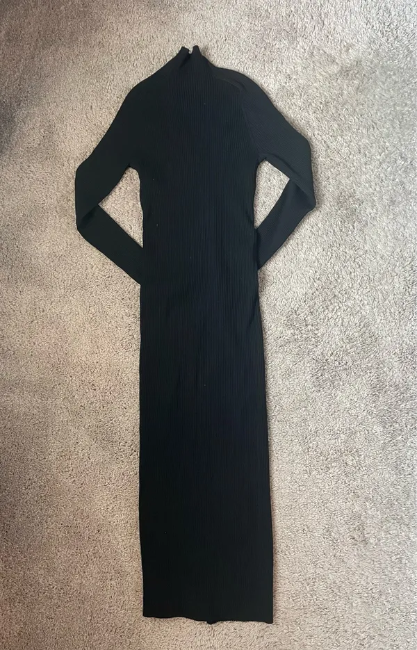 Wilfred Aritzia Alchemy Dress Ribbed Midi S - Image 3