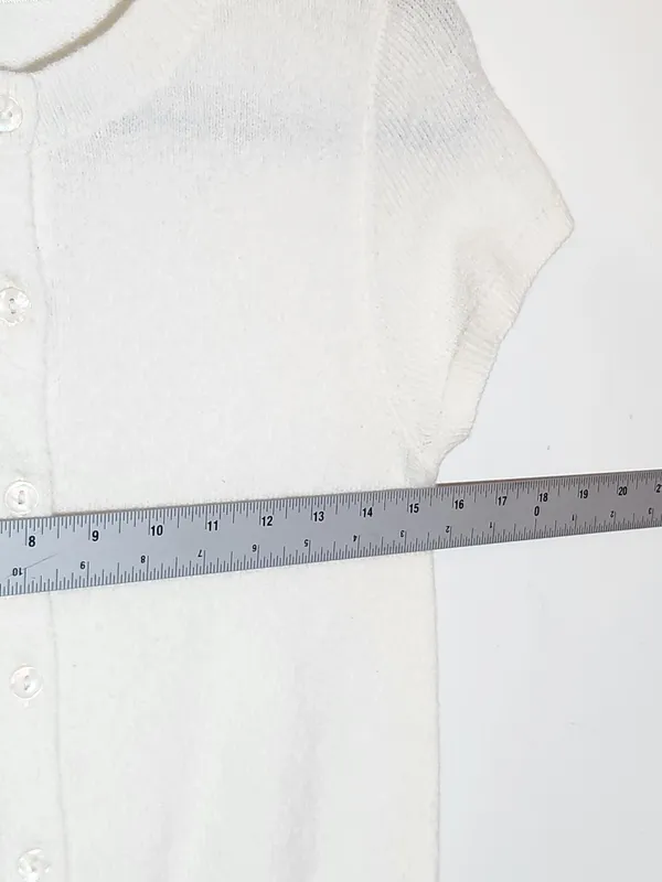 Wild Fable Cream Short Sleeve Button Down Cardigan Sweater Size XS NWT - Image 5