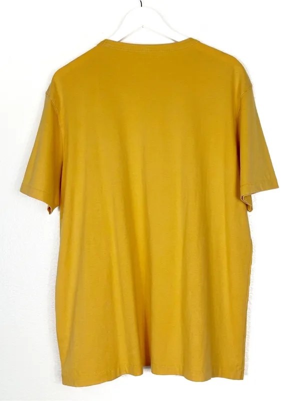 American Eagle Cotton Super Soft Mustard Colored Tee Shirt Size L Large NEW - Image 2