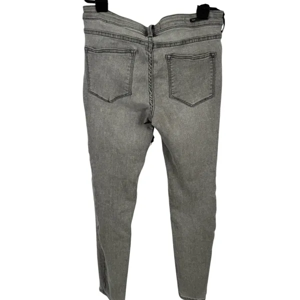 Pilcro (Anthropologie) Gray Mid-Rise‎ Skinny Jeans - Image 2