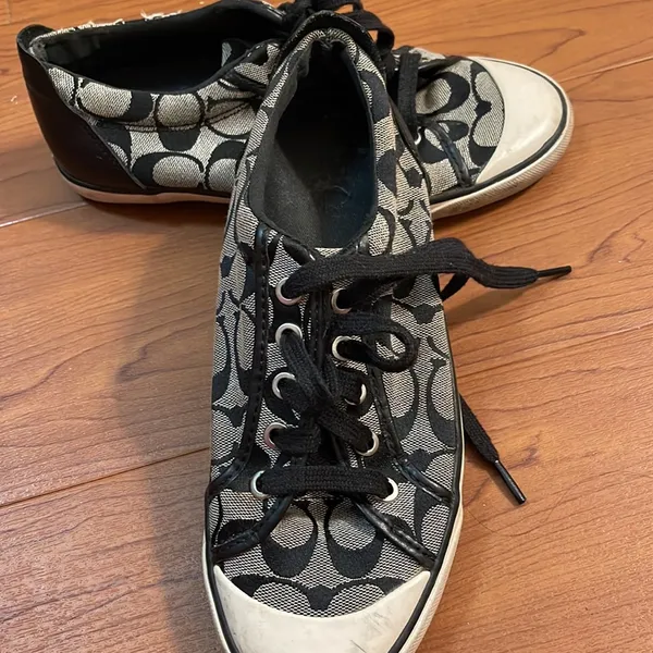Coach Black Signature Canvas Sneakers - Image 12