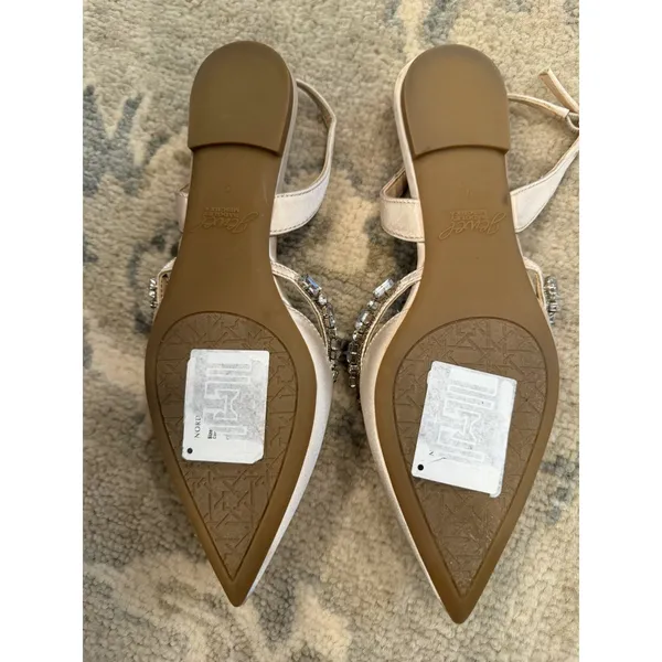 Jewel Badgley Mischka Champagne Camden Pointed Flat Dress Shoes Sz 6 NEW $99 - Image 7