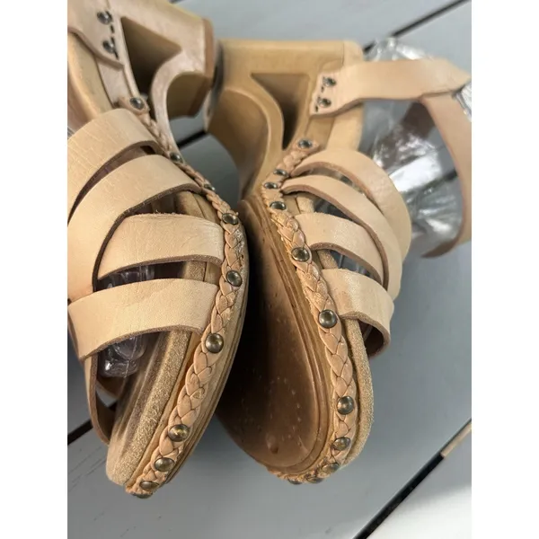 Dansko Tinsley Tan Nude Leather Strappy Clog Sandals Women Size 40 US 9 - Image 9