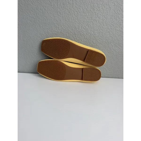 VIVAIA Margot 2.0 Women's US 8 EU 39 Yellow Knit Square Toe Ballet Flats - Image 11