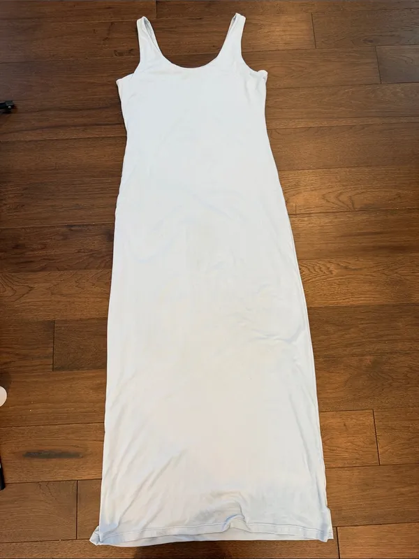 Bumpsuit Light Blue Maternity Maxi Dress Size Large - C30-111 - Image 10