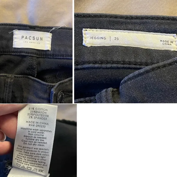 PacSun Jeggings Ankle Distressed Sz 25 - Image 7