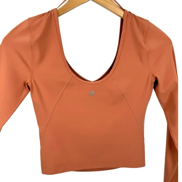 Lululemon Align Long Sleeve Shirt Womens Size 2 Pink Savannah Athletic Yoga Run - Image 12