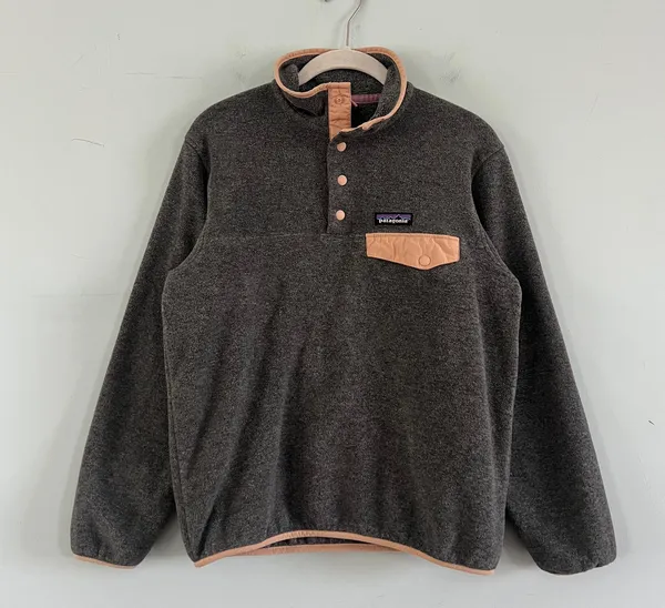 Patagonia Synchilla Snap-T  Fleece Gray Pullover Jacket - Image 2