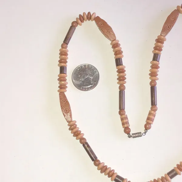 Brown Beaded Necklace - Image 3