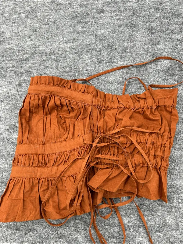 Free People Gabby Tube Cropped Top - Terracotta -XSMALL - Removable Straps - Image 6