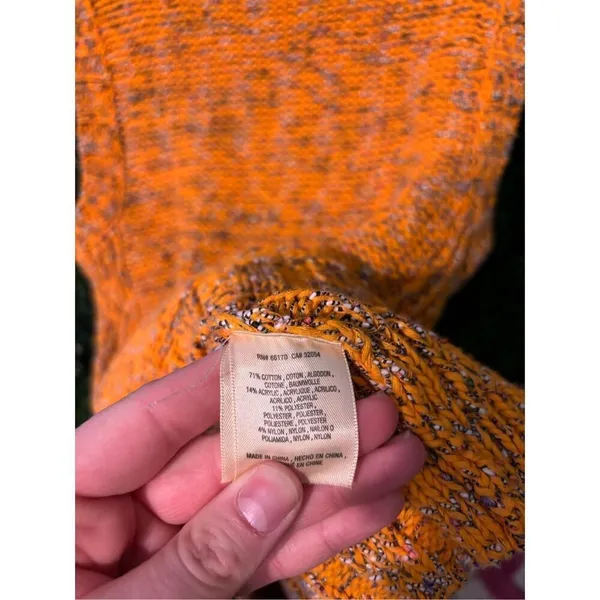 By Anthropologie Sunrise Sweater Tank Vest Womens Large Chunky Knit Mock Design - Image 6