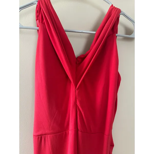 Venus Red Curtain Style Sleeveless Sexy Cocktail Dress - Image 5