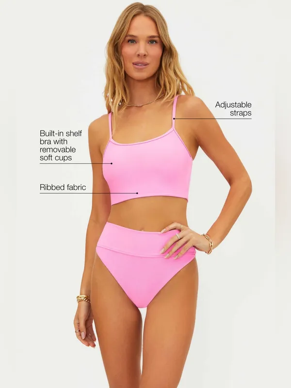 Beach Riot Elara Top Prism Pink, Size Medium, $98 - Image 3