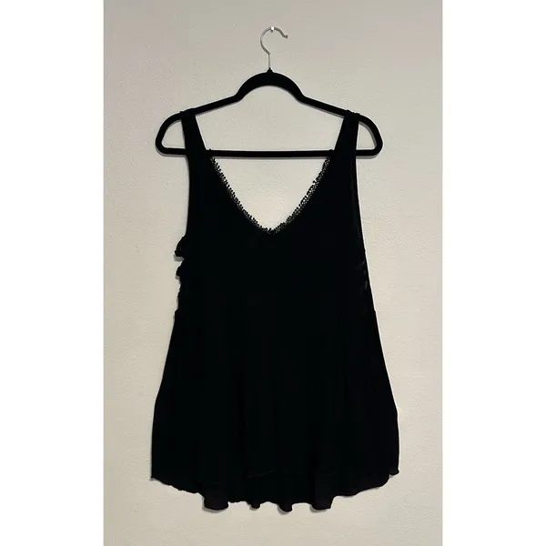 Intimately Free People DelphineEmbellished Slip Dress FlowySequin Black XS NWT - Image 7