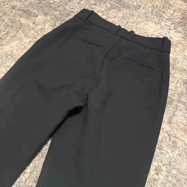 Babaton Aritzia Black Command Straight Leg Dress Pants Trousers Size 0 - Image 7