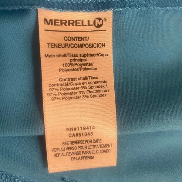 Merrell‎ Hiking Shirt Blue Medium - Image 7