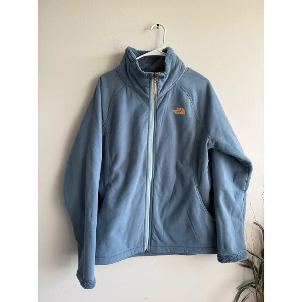 The North Face Womens Morninglory 2 Jacket Cool Blue Fleece Full Zip‎ XL CTP8413 - Image 2
