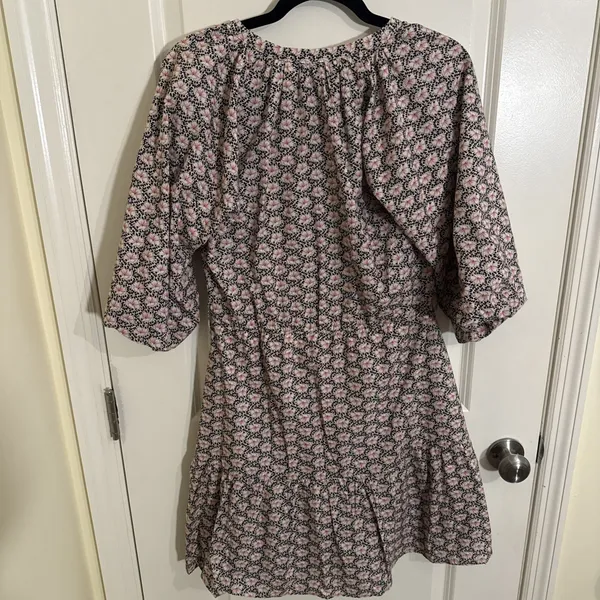 Anthropology Bishop + Young Lana Bubble Dress Floral Size Large - Image 5