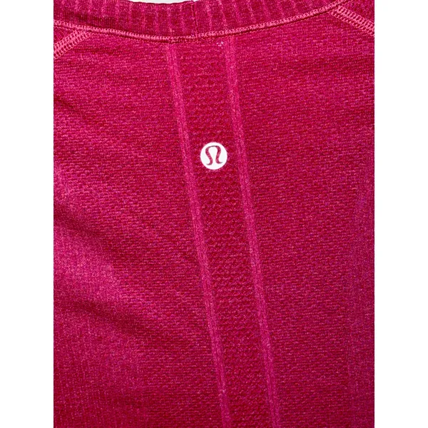 Lululemon Swiftly Tech Short Sleeve Pink Seamless Athletic Running Shirt Size 10 - Image 4