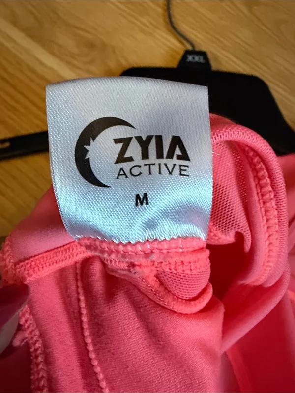 Zyia High-Neck Crop Tank in Bright Pink - Image 3