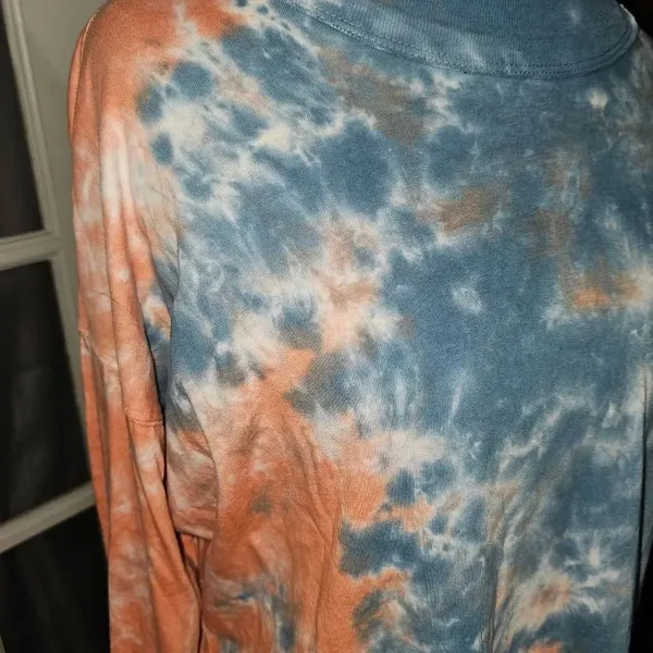 We The Free People Womens Long Sleeve Be Free‎ Tie Dye Shirt Small - Image 3