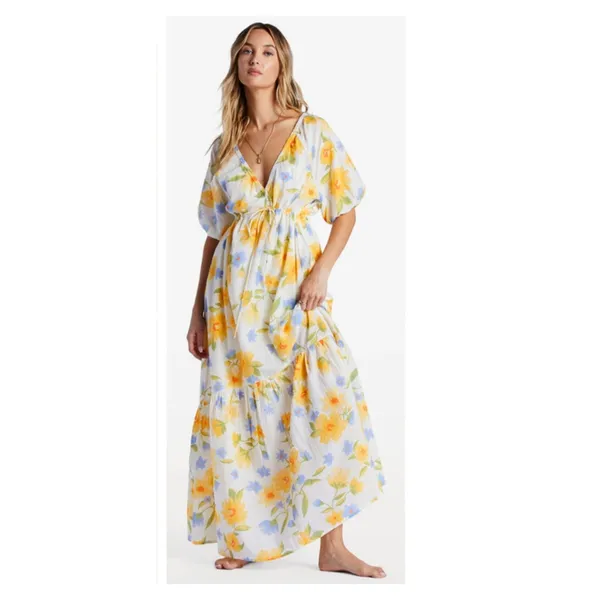 NEW Billabong Lost In Love Maxi Dress Size Small - Image 3