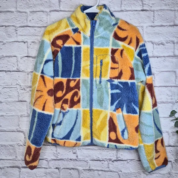​Rip Curl Ty Williams Artist of The Search Polar Fleece Jacket XS Abstract Surf - Image 2