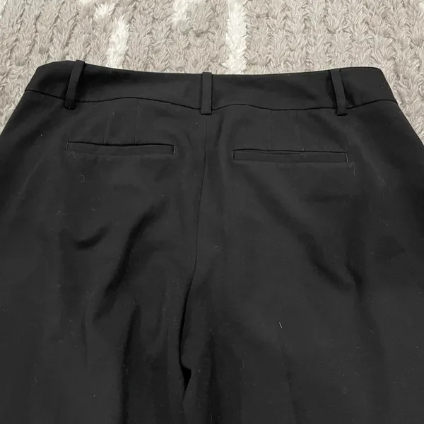 White House Black Market Legacy Tapered Ankle Cuffed Hem Pants Black 4 - Image 7
