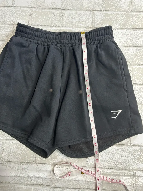 Gymshark Black Athletic Women's Shorts with Logo Size Small - Image 6