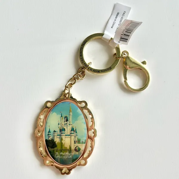 NWT Disney World Magic Kingdom Most Magical Place On Earth Double Sided Keychain - Image 3