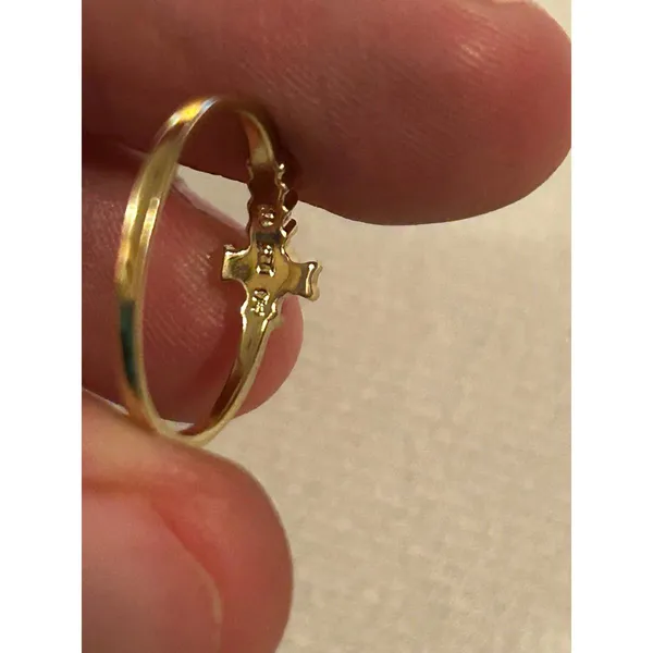 Ring band 925 sterling silver unique cute size 5 gold tone - Image 4