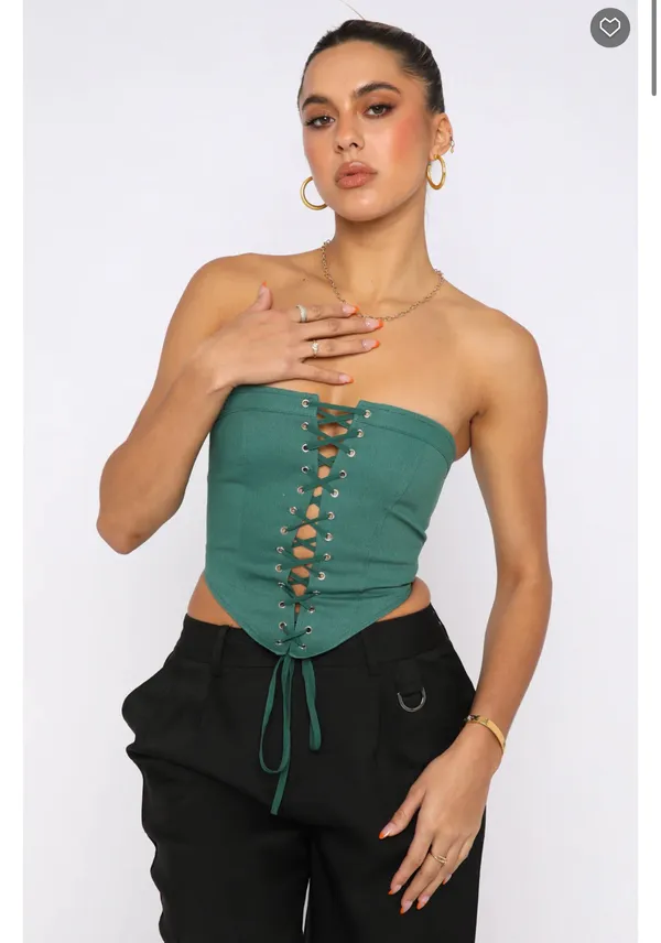 White Fox Boutique Strapless Corset - Image 2