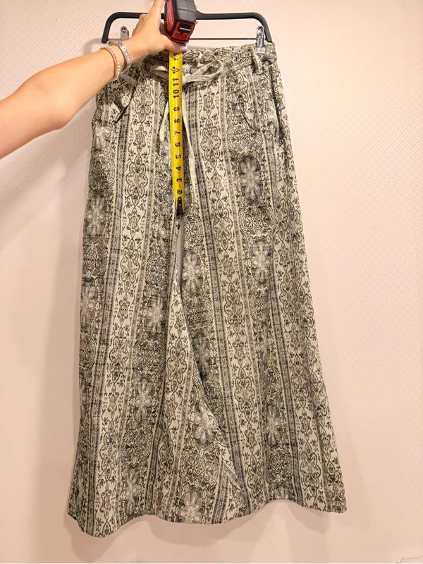 NWT Free People Dahlia Wide-Leg Pants Lemongrass Combo MSRP $198 Size 4 - Image 6