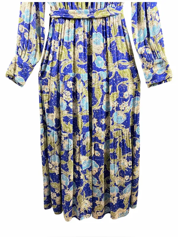 BTFL-LIFE Anniki Floral Long-Sleeve Maxi Faux Wrap Dress, Large - Image 9