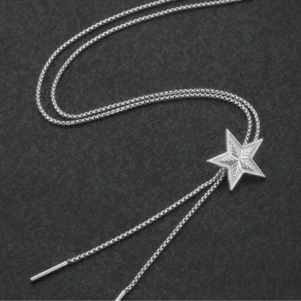 Silver Star Bolo Necklace w/multiple ways to wear Choker, Bracelet, Belt, Arm Band, Headband ⭐️ - Image 8