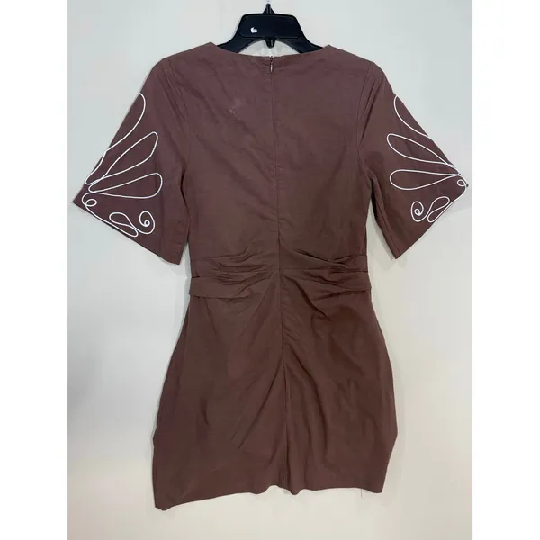 Mon Renn Essie brown Mini Dress Small - Image 5