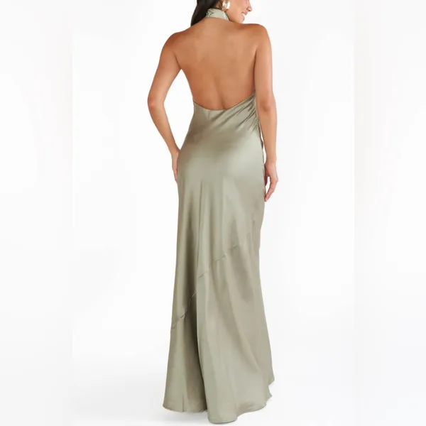 NEW Show me your MuMu Jasmine Halter Maxi Dress XS - Image 5