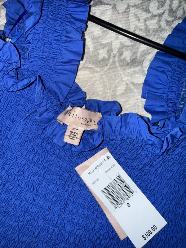 Philosophy blue dress  - Image 2