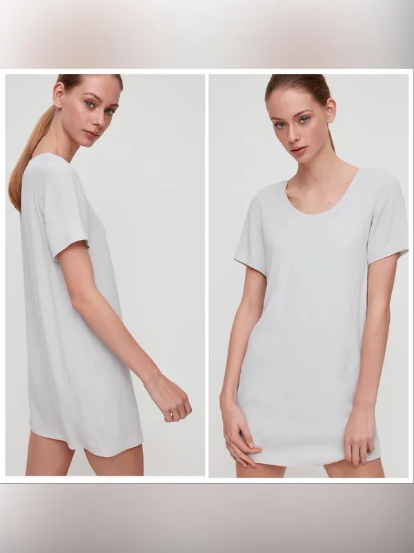 Aritzia Wilfred Free Teigen T-Shirt Dress – Blue Stone – S - Image 5