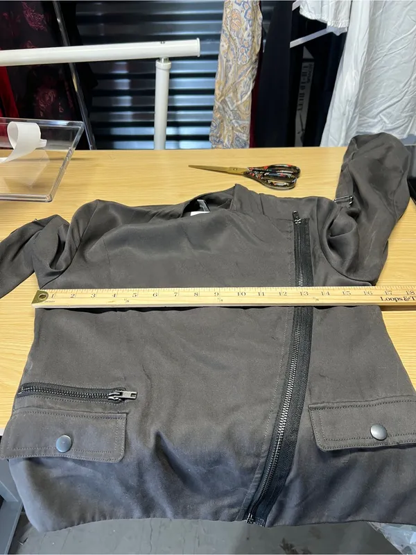 H&M Divided NWT Draped Moto‎ Zip Jacket Size - Image 10