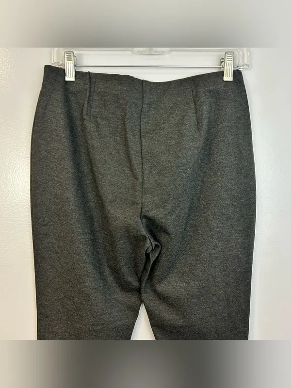 NWT J. Jill Grey Ponte Pull On Stretch Pants Leggings Elastic Waist Size Medium - Image 4