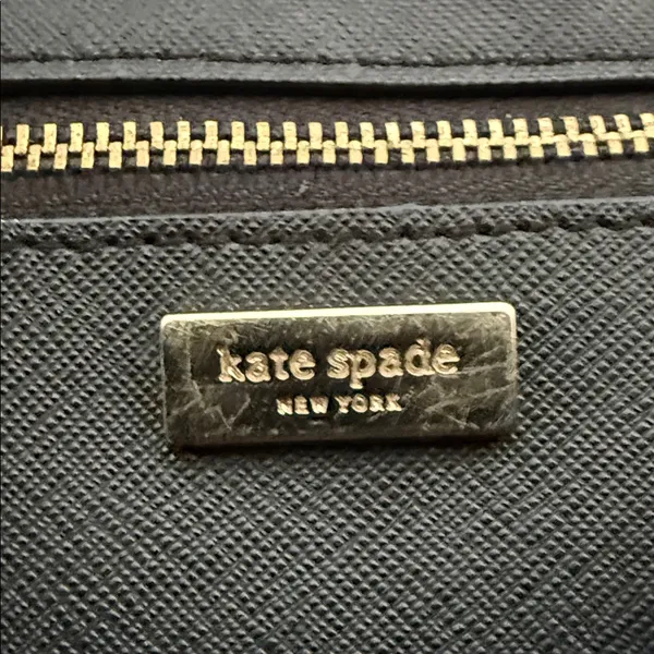 Kate Spade Tinie Laurel Way Black Leather Wristlet Wallet - Image 2
