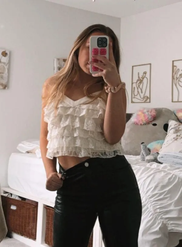 Love Shack Fancy Ruffle Tank Top - Image 2