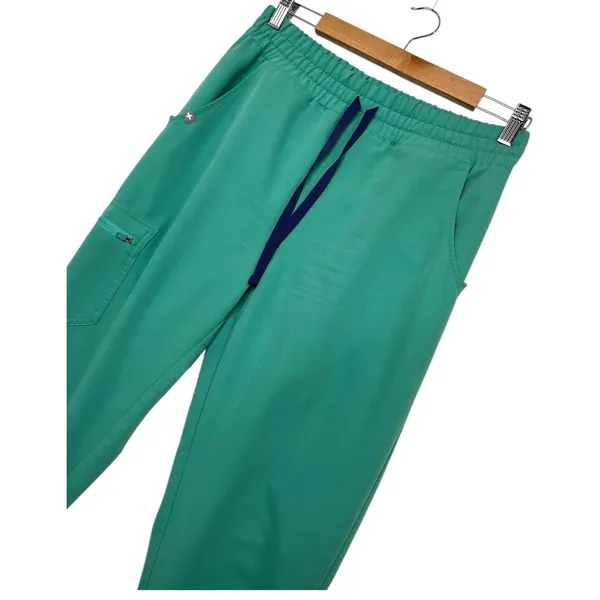 Figs Joggers Scrub Pants Women Small Green High Waist Zamora Technical Utility - Image 6