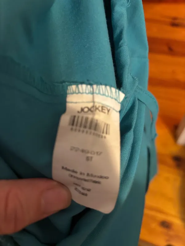 Scrubs pants worn twice f25 small Tall Jockey brand Blue - Image 4