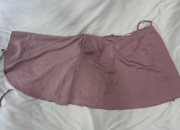 Francesca's Light Pink Wrap Skirt - Image 3