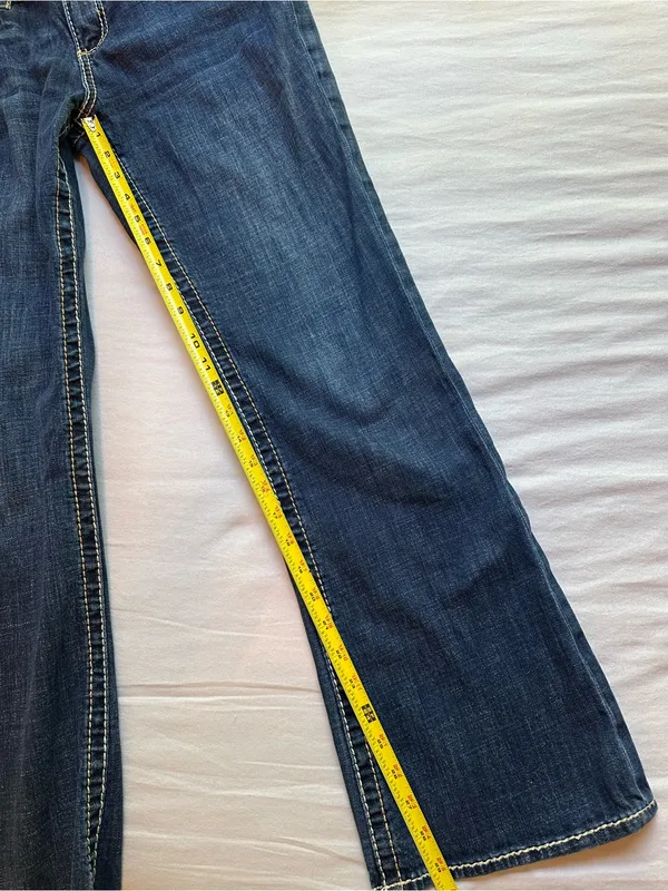 KUT from the Kloth Natalie High Rise Bootcut Short Jeans 10S Dark Wash - Image 7